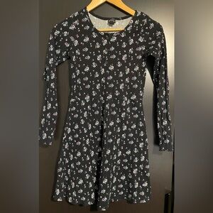 Art Class - Floral Black Long Sleeve Dress